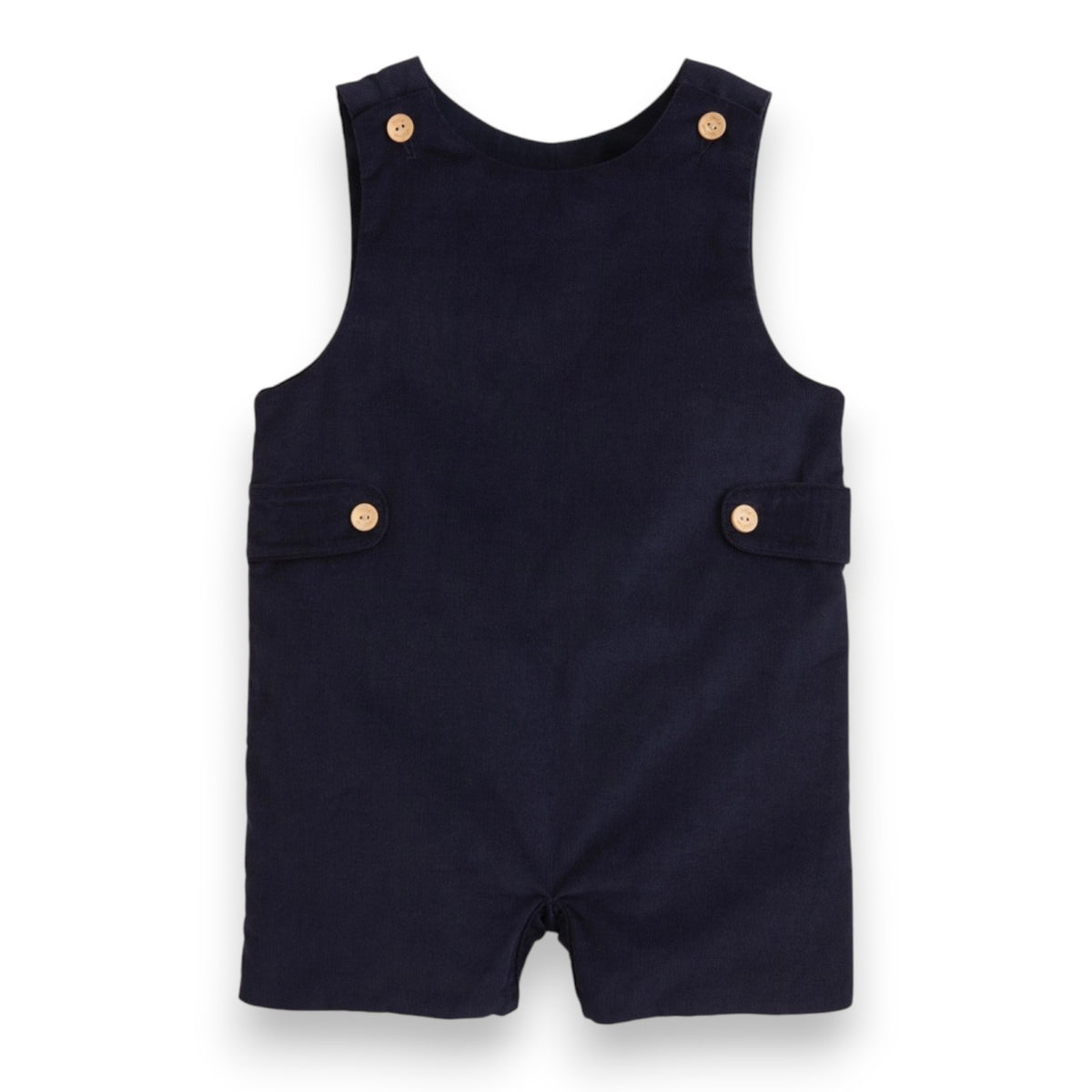 Little English Button Tab John John Navy Corduroy 5309