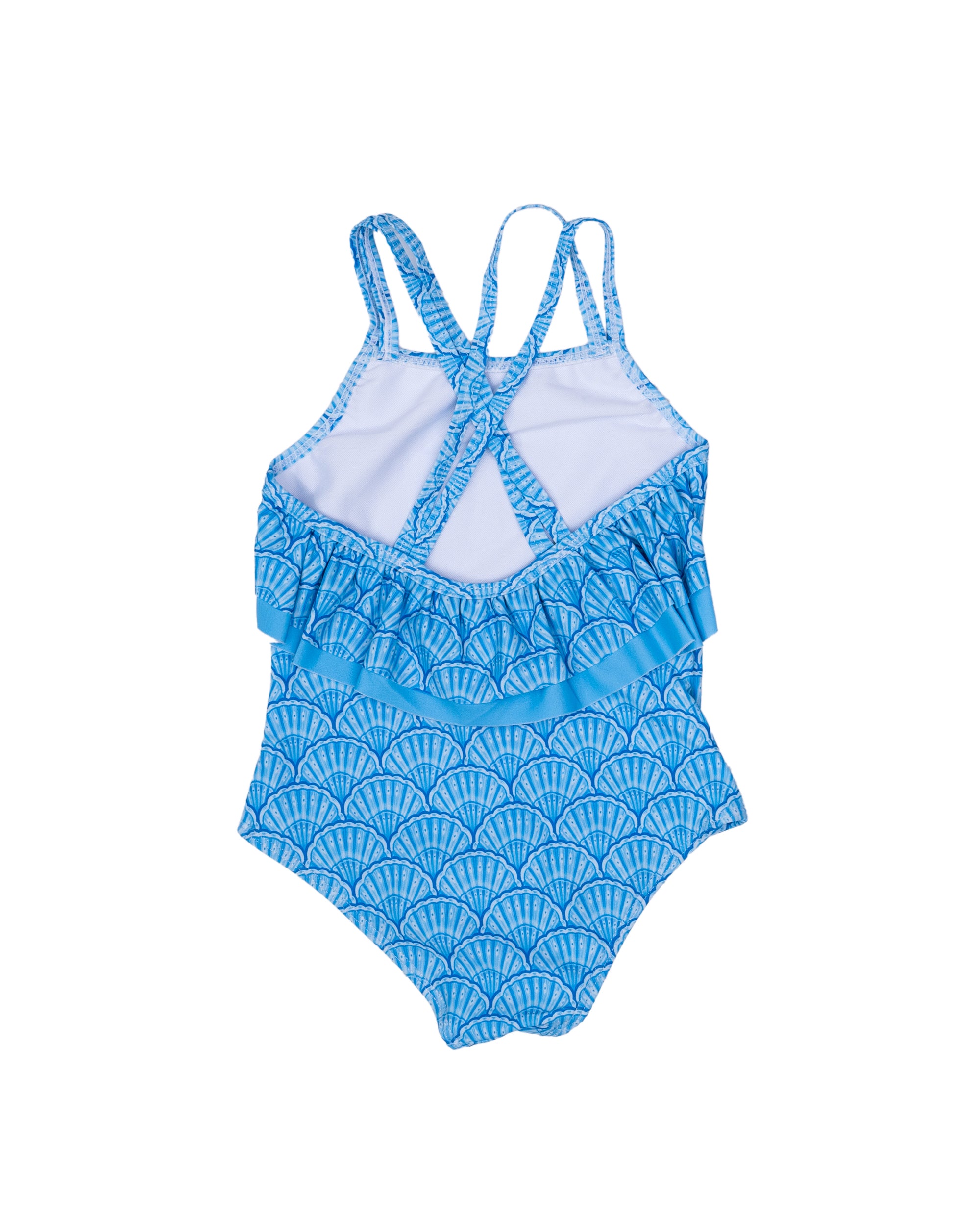 The Oaks Laguna Blue Shells Bathing Suit LG775 5302