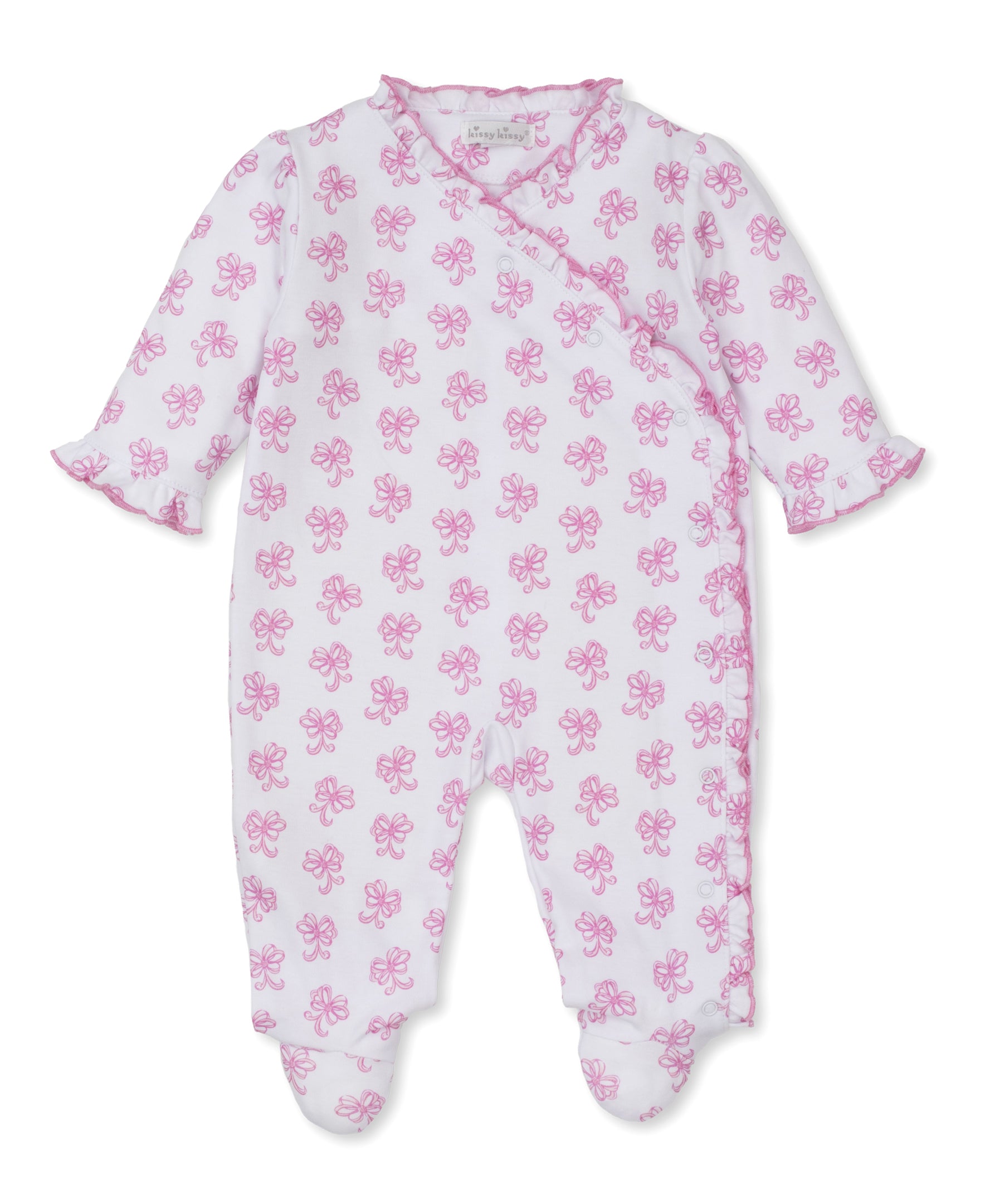 Kissy Kissy Bows All Around Footie PRT 5006