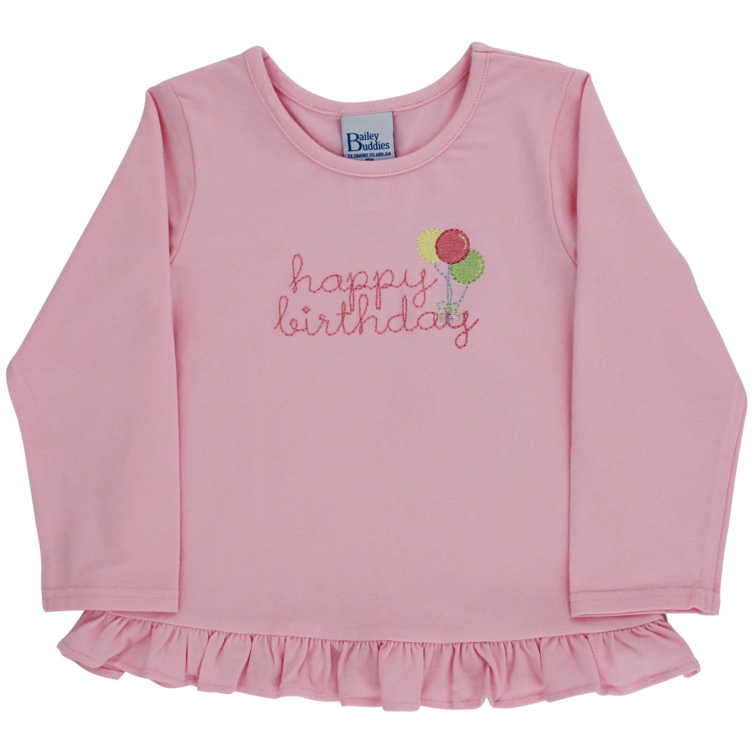 Bailey Boys Happy Birthday Long Sleeve Shirt Fall 26 5306