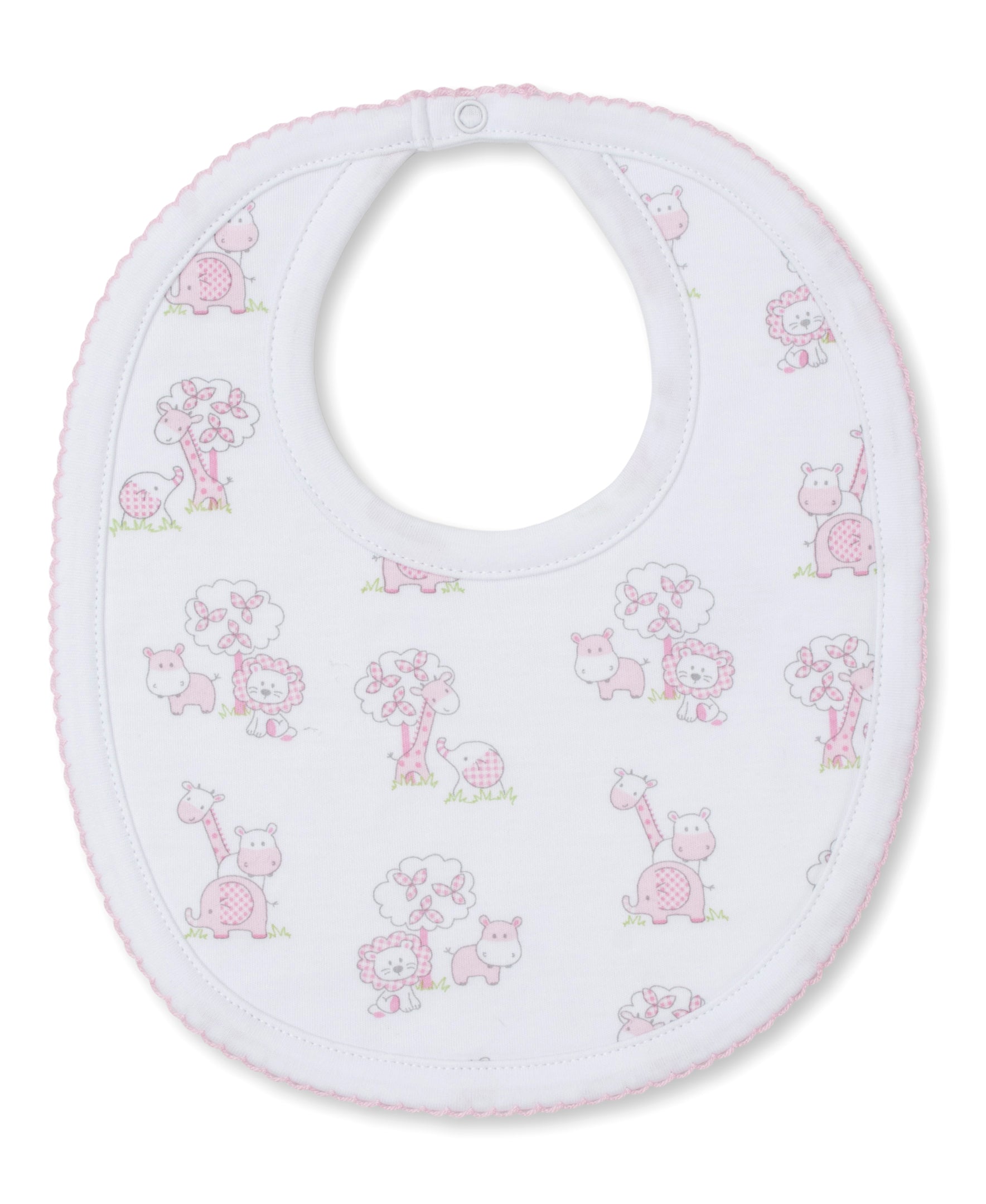 Kissy Kissy Gingham Jungle Bib 5101