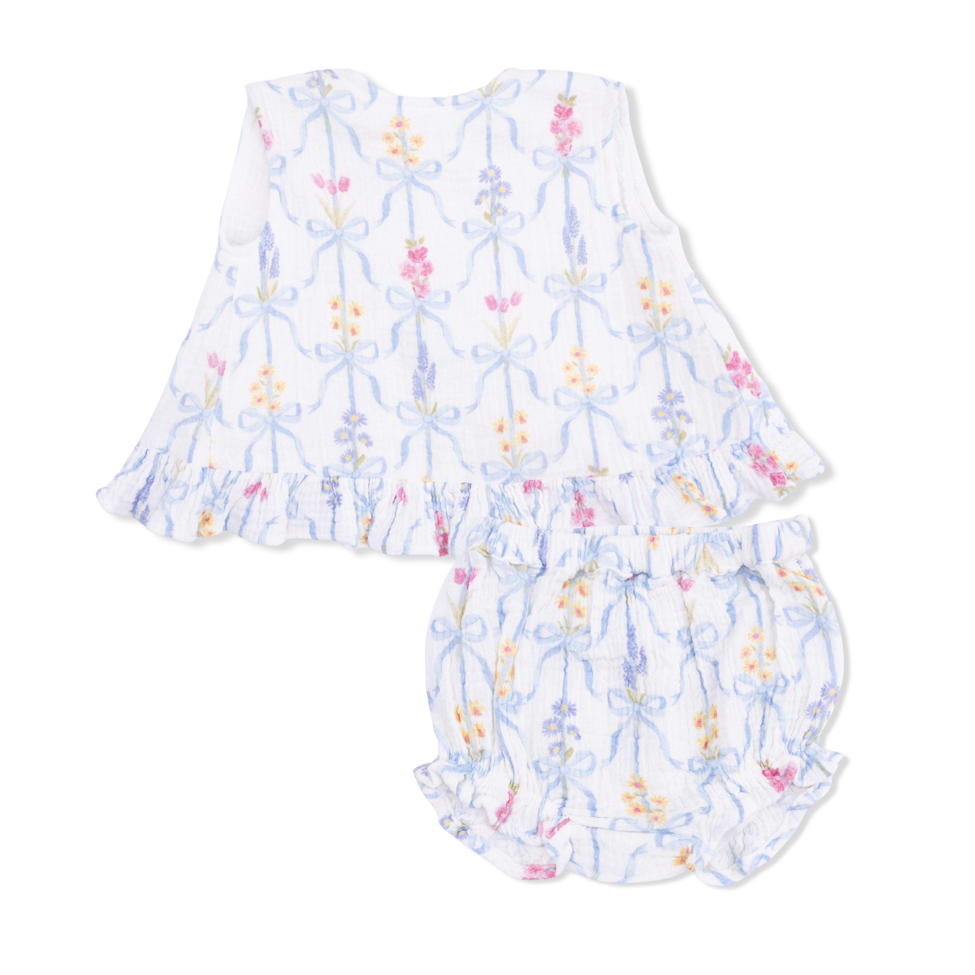 Angel Dear Ribbon Bouquets Ruffle Back Top and Bloomer 1005-S26