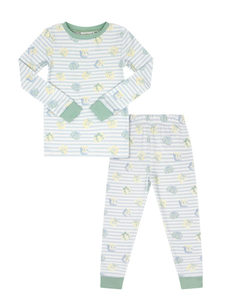 Lullaby Set Sweet Pea PJ Set Memorable Moments Happy Mint 5206