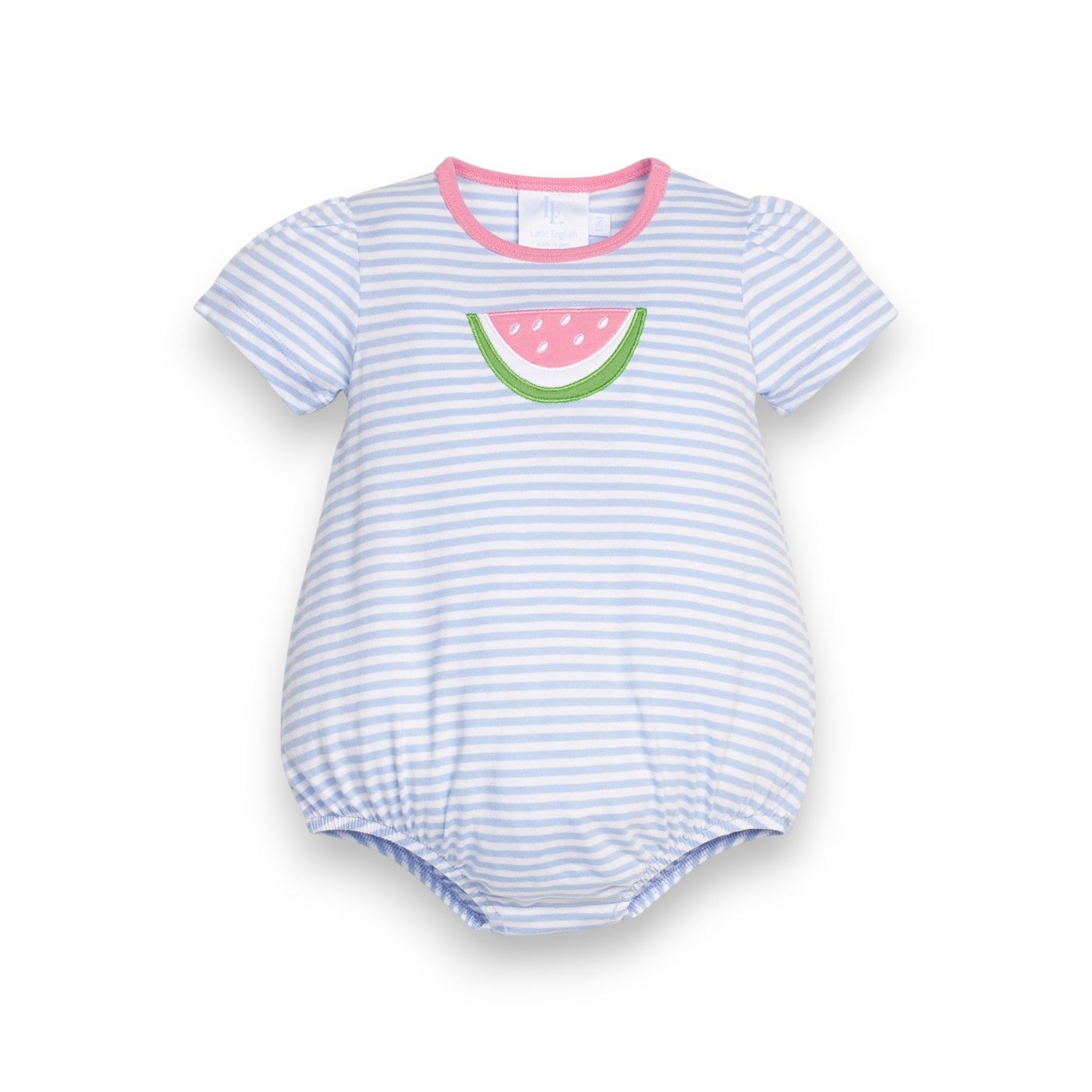 Little English Watermelon Applique Bubble