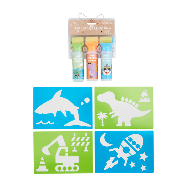 Mud Pie Liquid Sidewalk Roller Chalk Set
