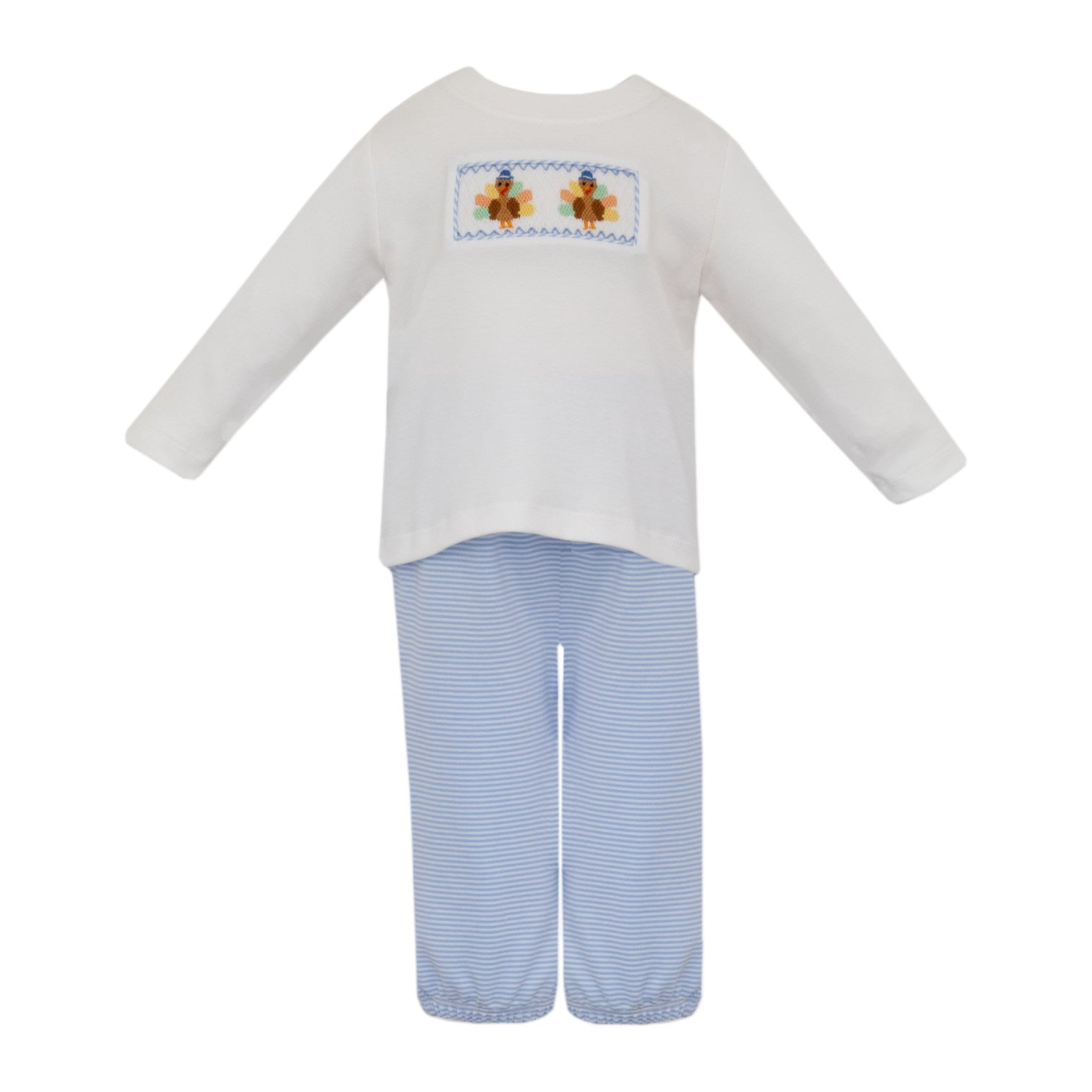 Petit Bebe Turkey Smocked pant Set 438M2-MF25 5209