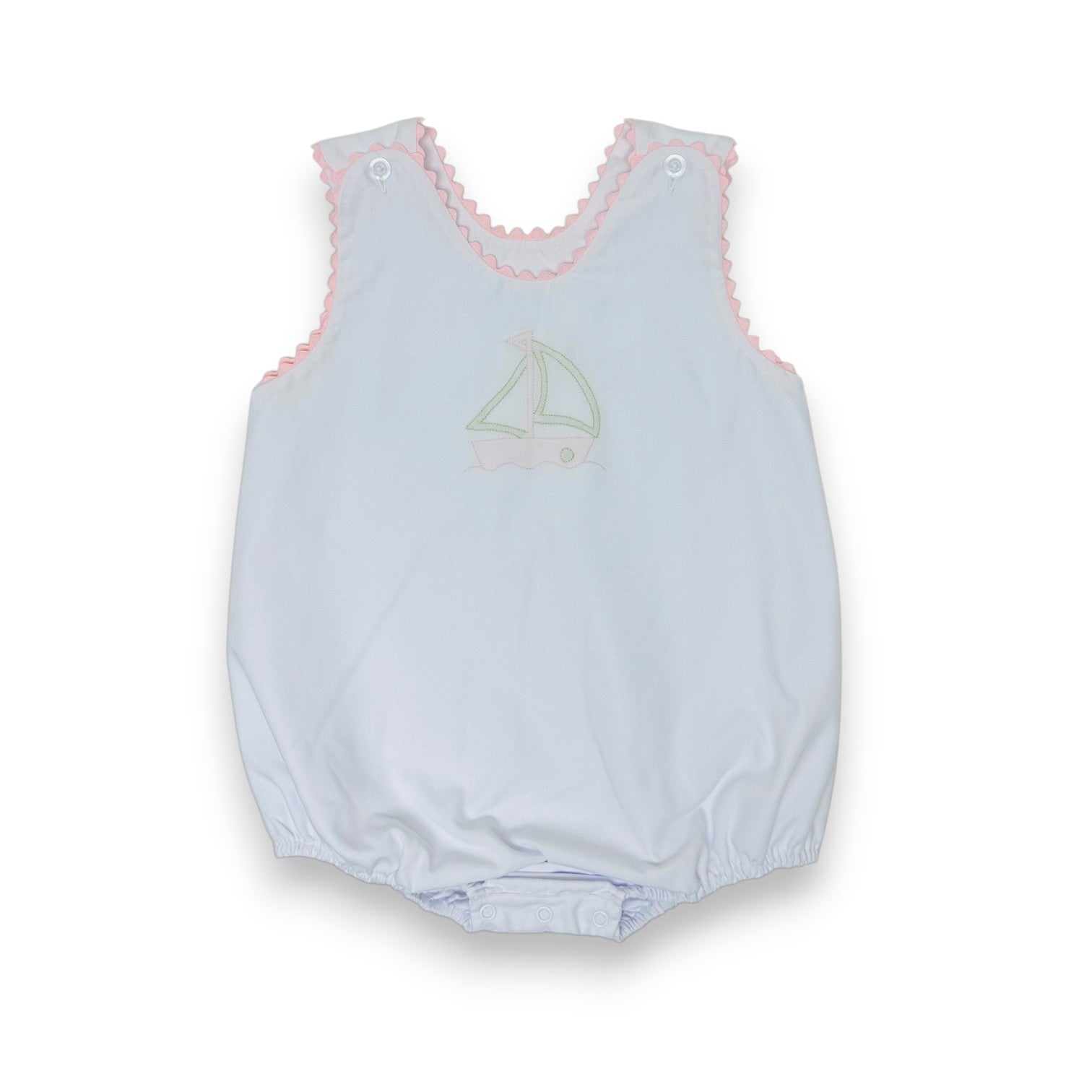 Auraluz Sleeveless Bubble W/Sailboat Shadow Emb 627