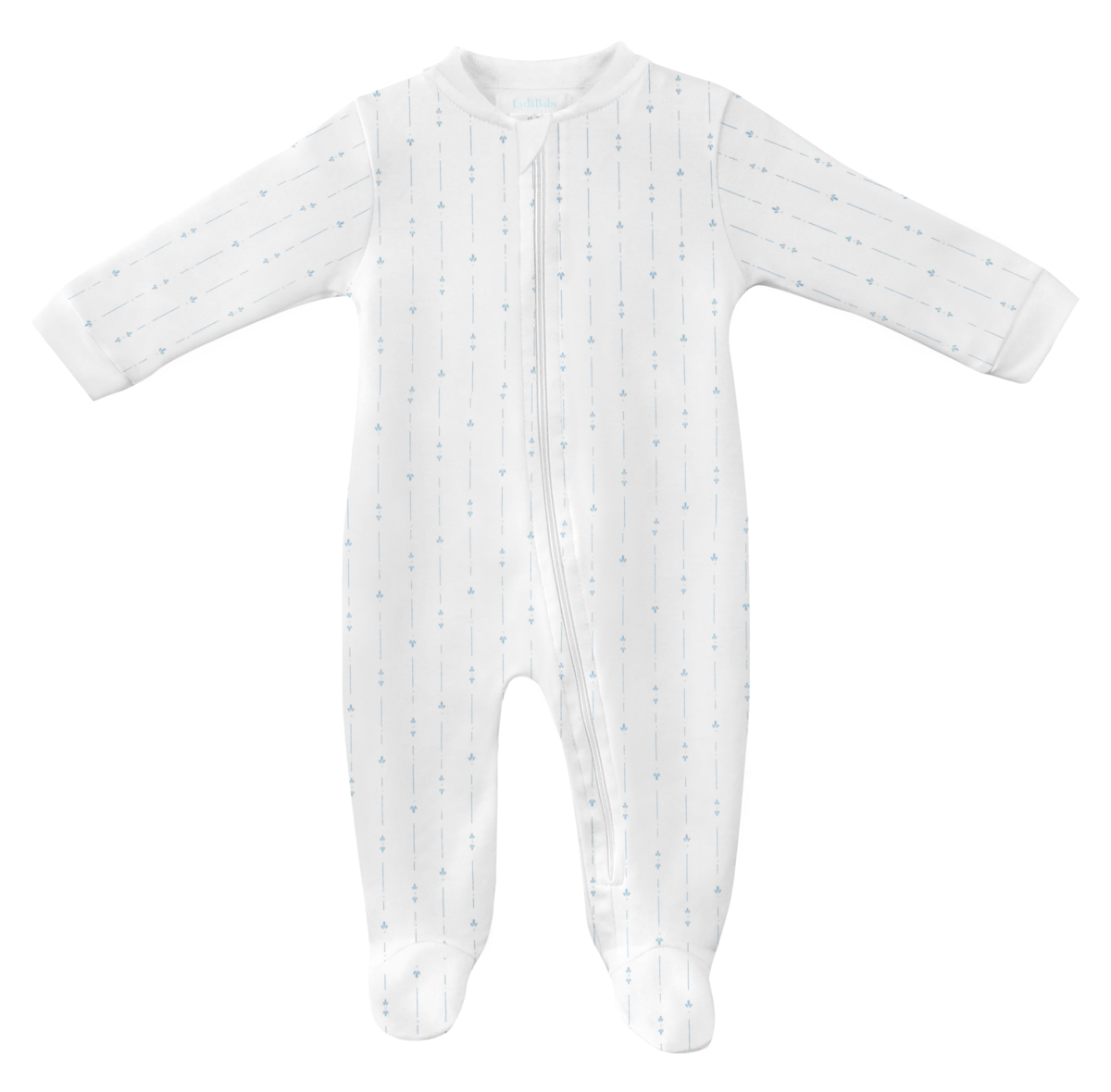 Lyda Baby Modern Fleur De Lis Footie 5101