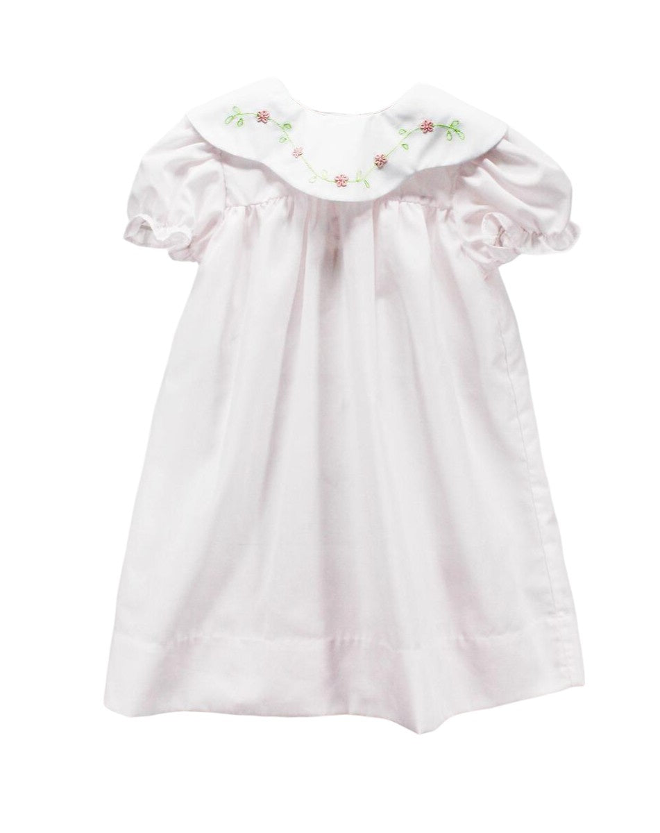 Baby Blessings Pink Flower Vine Eleanor Dress BB0916 5102