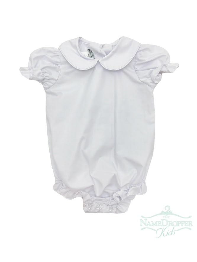 Name Dropper PL Basic Girl Onesie Round Collar White Piping ZBS20-ORCGBASS