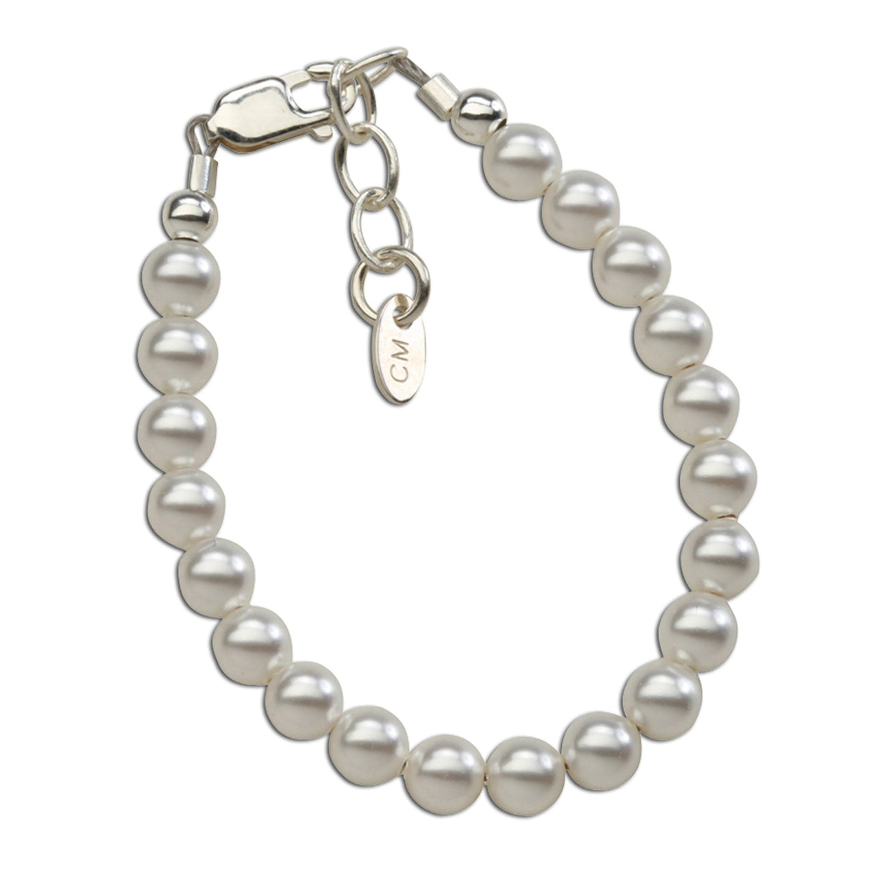 Cherished Moments Serenity Sterling Silver Pearl Bracelet