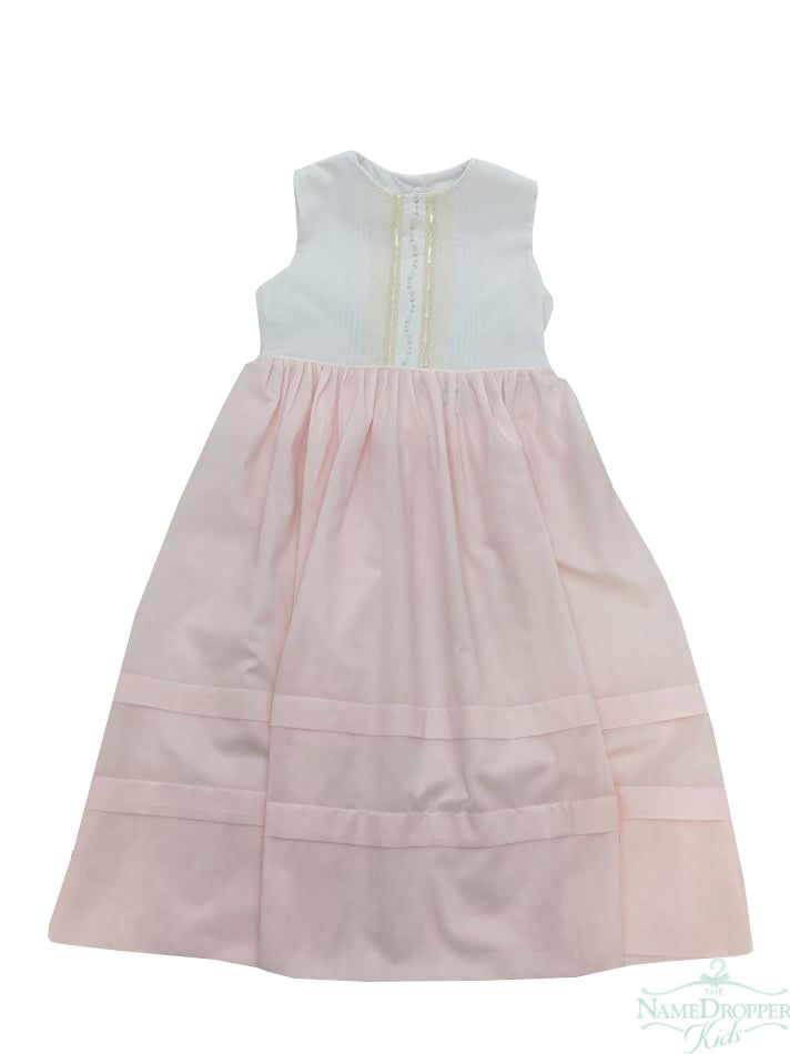 La Jenns Pink & White Heirloom Dress M707