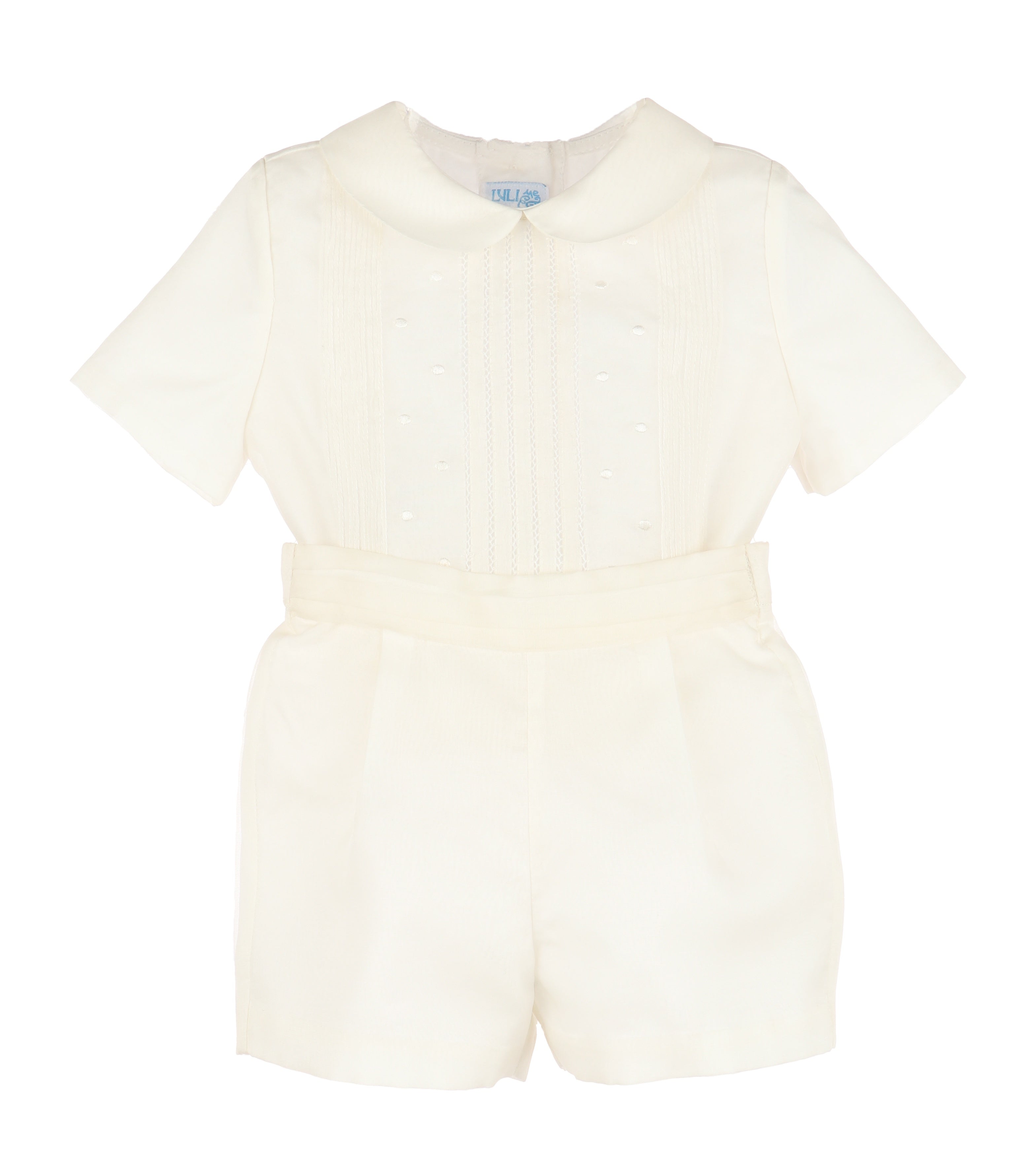 Luli & Me Boy Organza Set Beige 1014-BE 5011