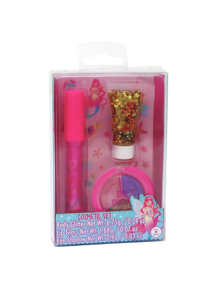 Pink Poppy Shimmering Mermaid Cosmetic Set