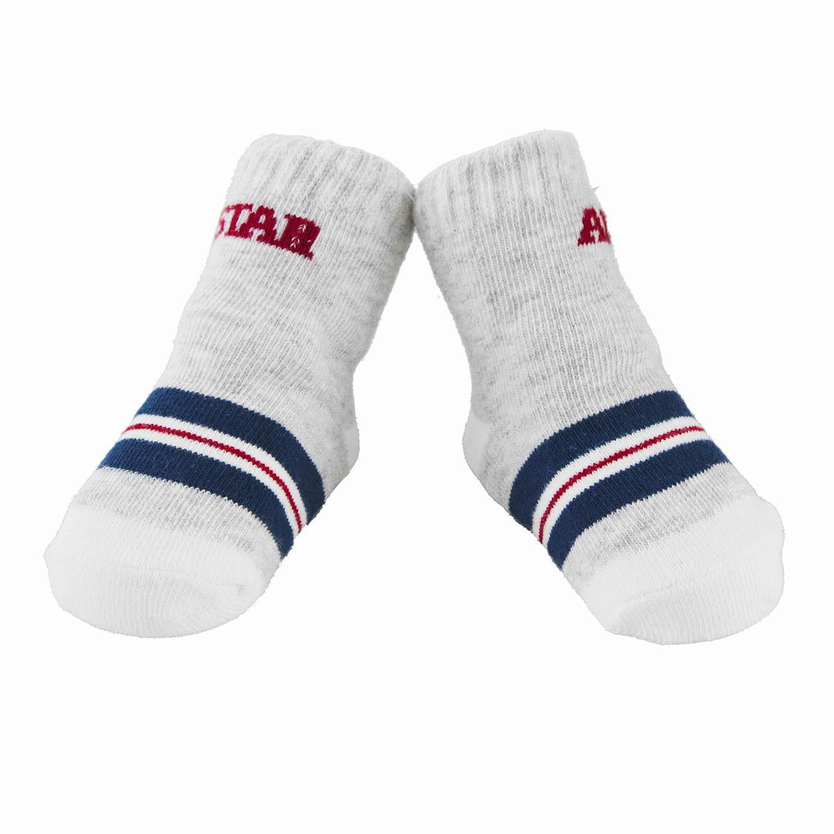Air Jordan Baby Boy 6 Pair Ankle Socks ~ Red, Black, White & Gray ~ 6-12M