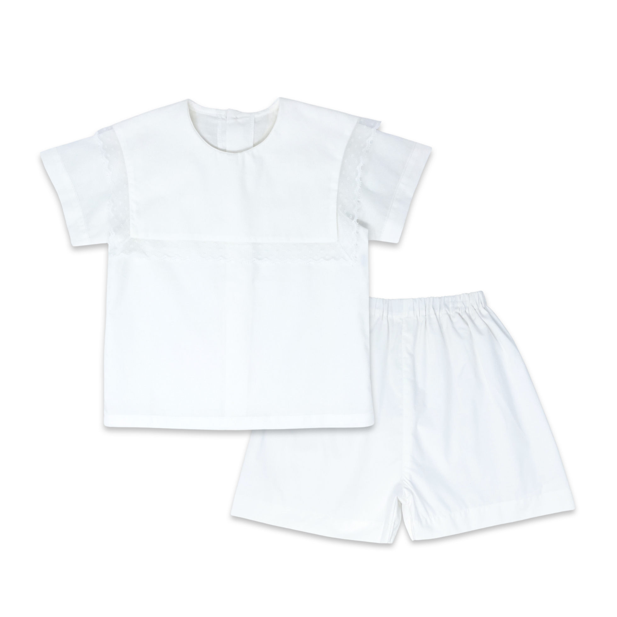 Lullaby Set Christian Short Set Blessings White Batiste J-BSE807CF001 5012