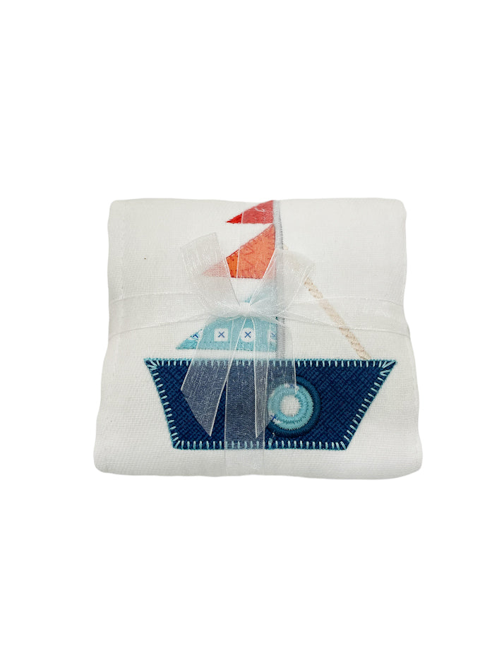 3 Marthas Applique Burp Pad
