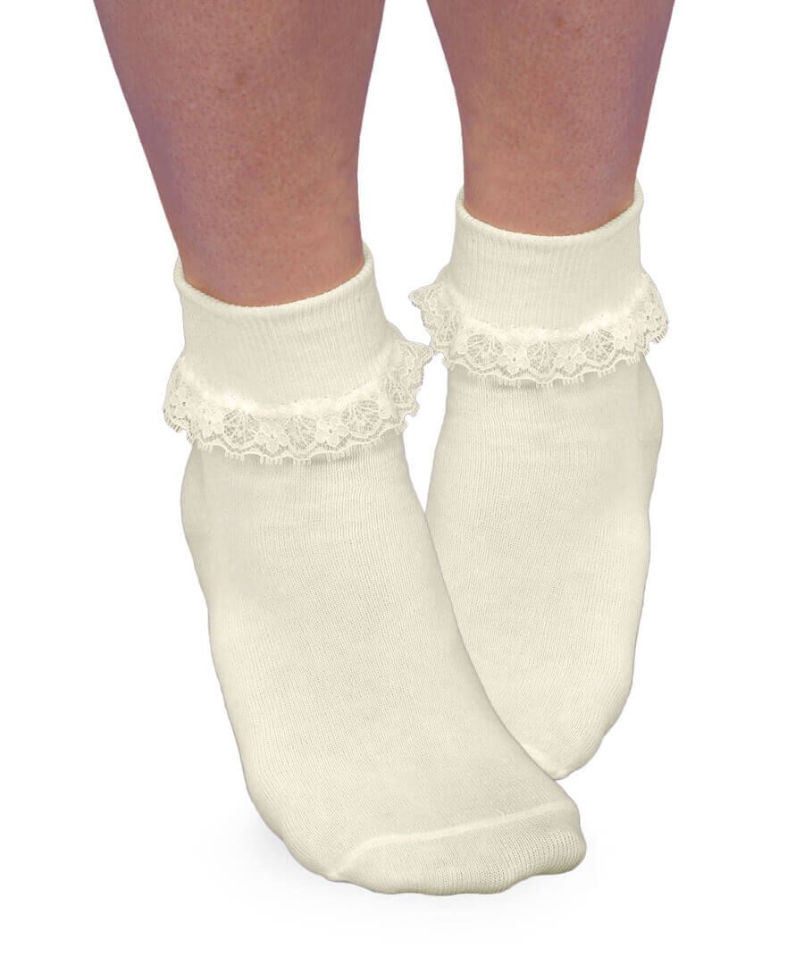 Jefferies Smooth Toe Simplicity Lace Socks 1 Pair 2171