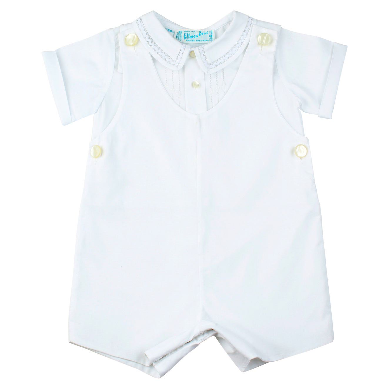 Feltman Brothers White Dressy Shortall 97304