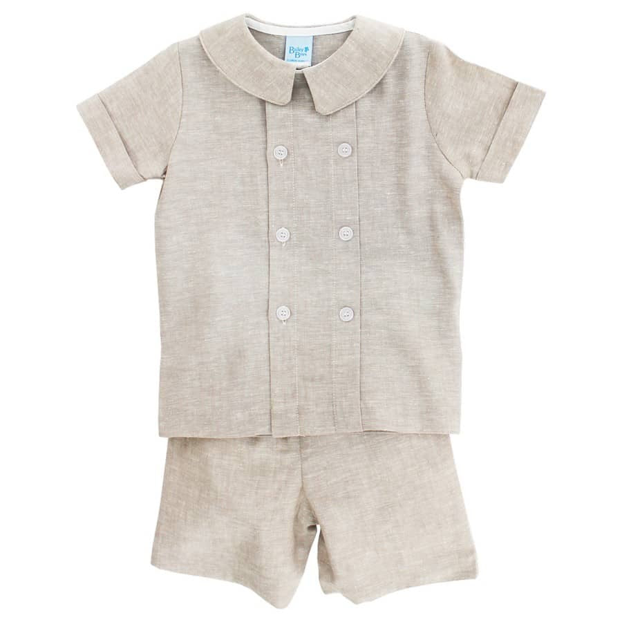 Bailey Boys Flax Linen Dressy short Set 24209-DSS 5102