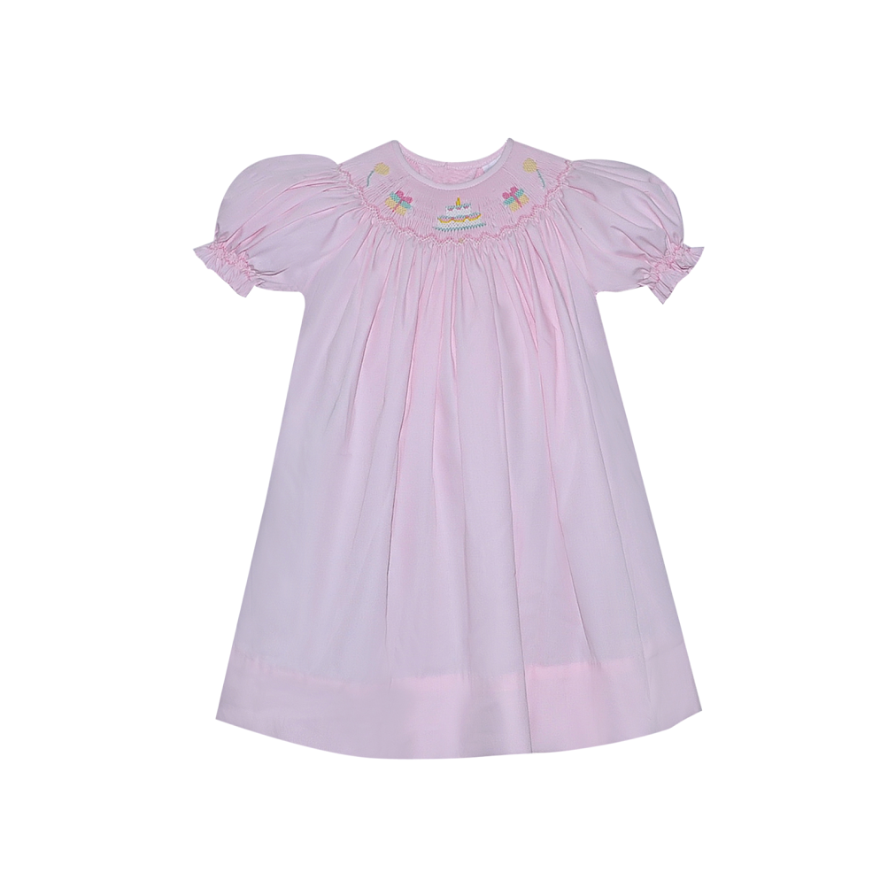 Baby Sen Georgette Bishop Dress Birthday Pink GBD-P-BD 5007