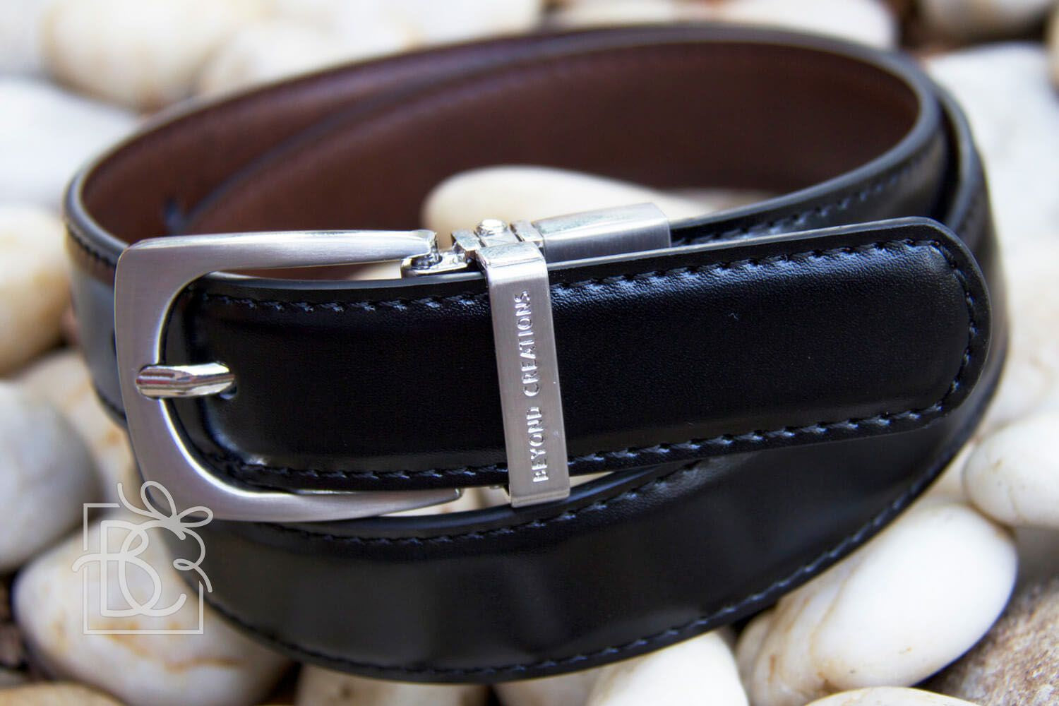 Beyond Creations Reversible Leather Belt Black/Brown
