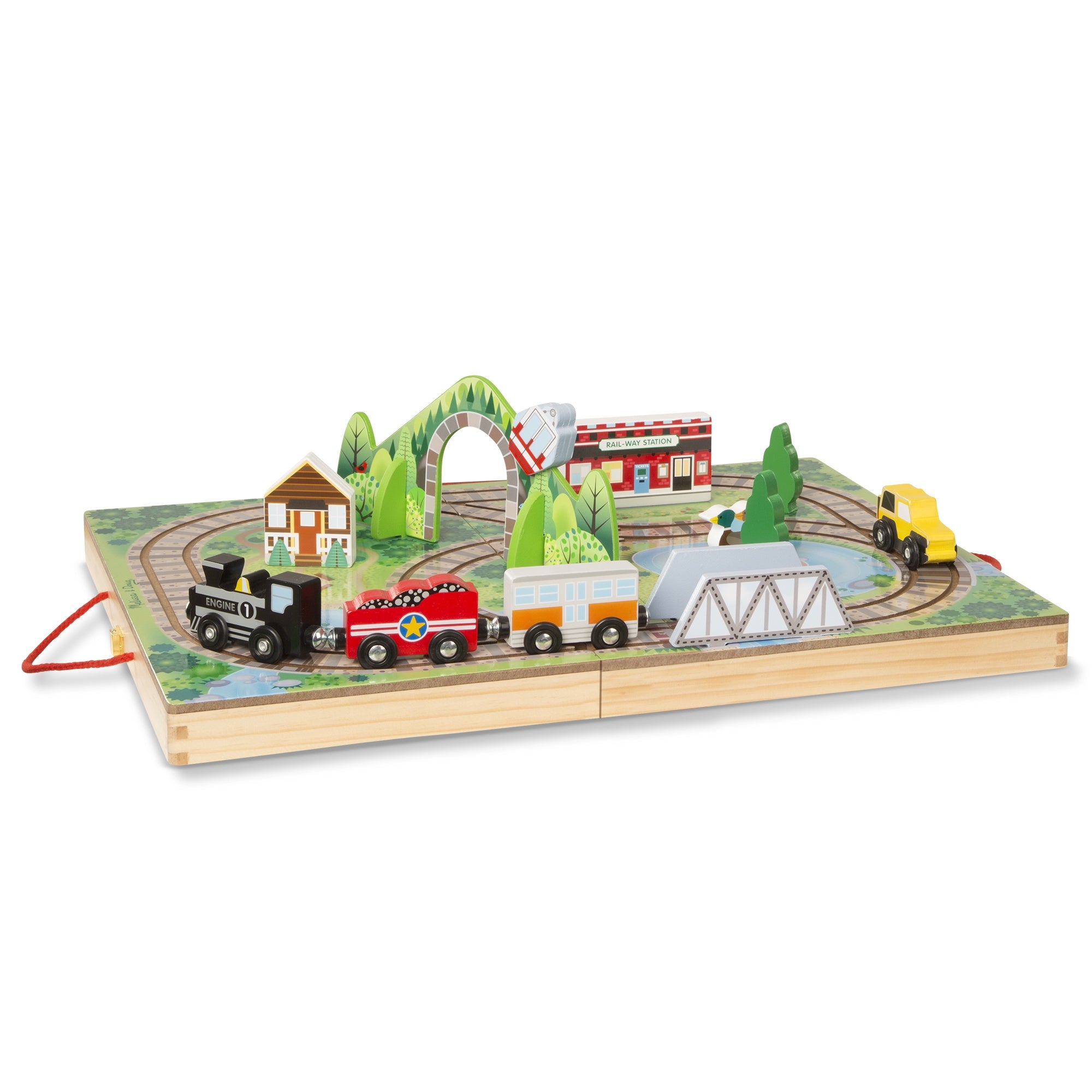 Melissa & Doug Take -Along Railroad