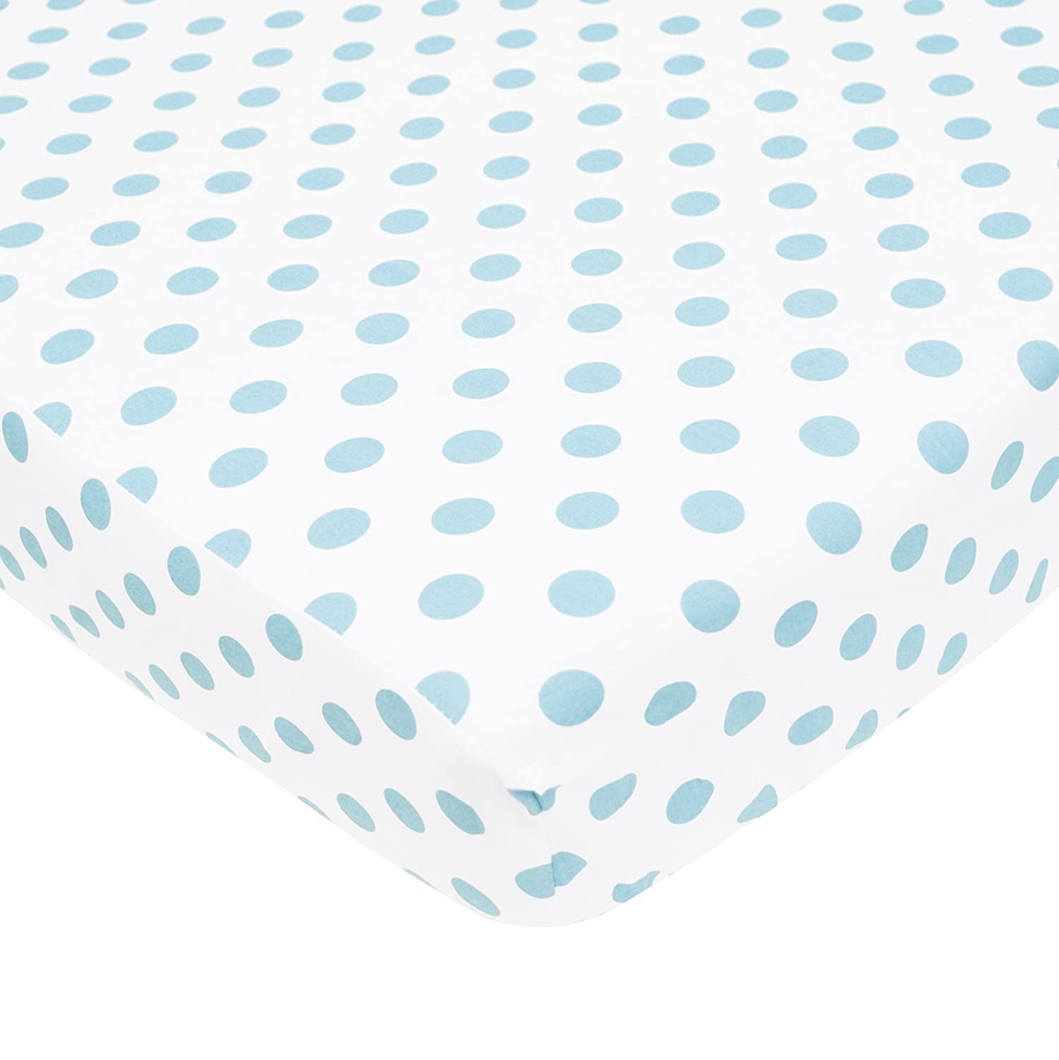 American Baby Spotted Percale Crib Sheet