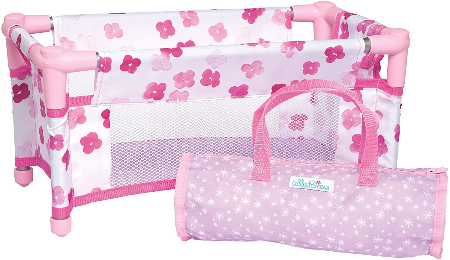 Manhattan Toy Baby Stella Take Along Baby Doll Crib