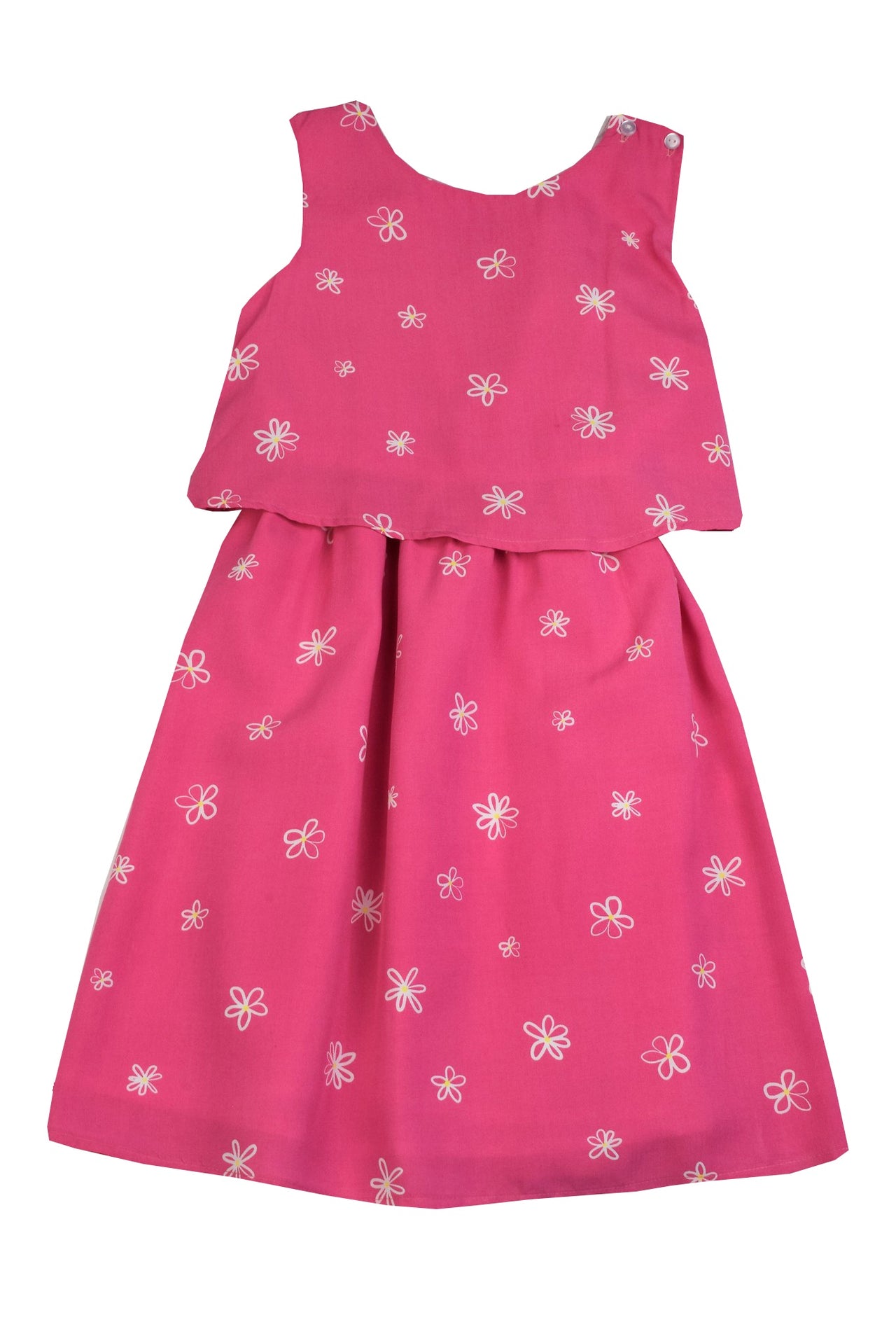 Maggie Breen Hot Pink Dress Flowers 16163