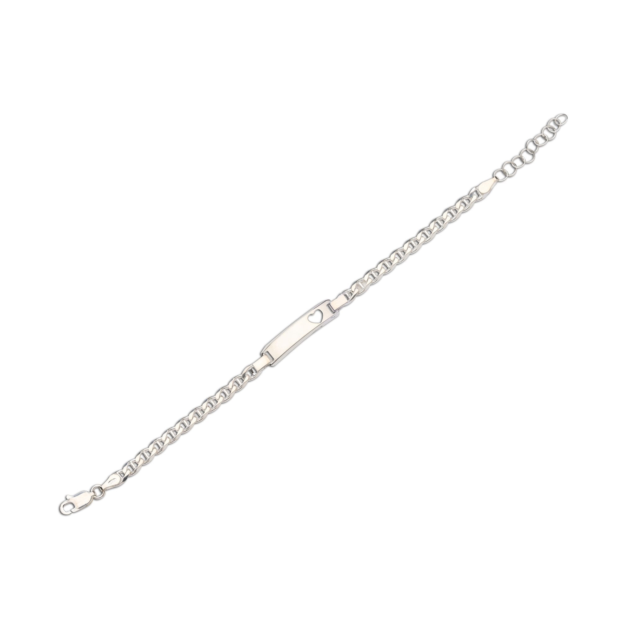 Cherished Moments Sterling Silver Heart I.D. Bracelet