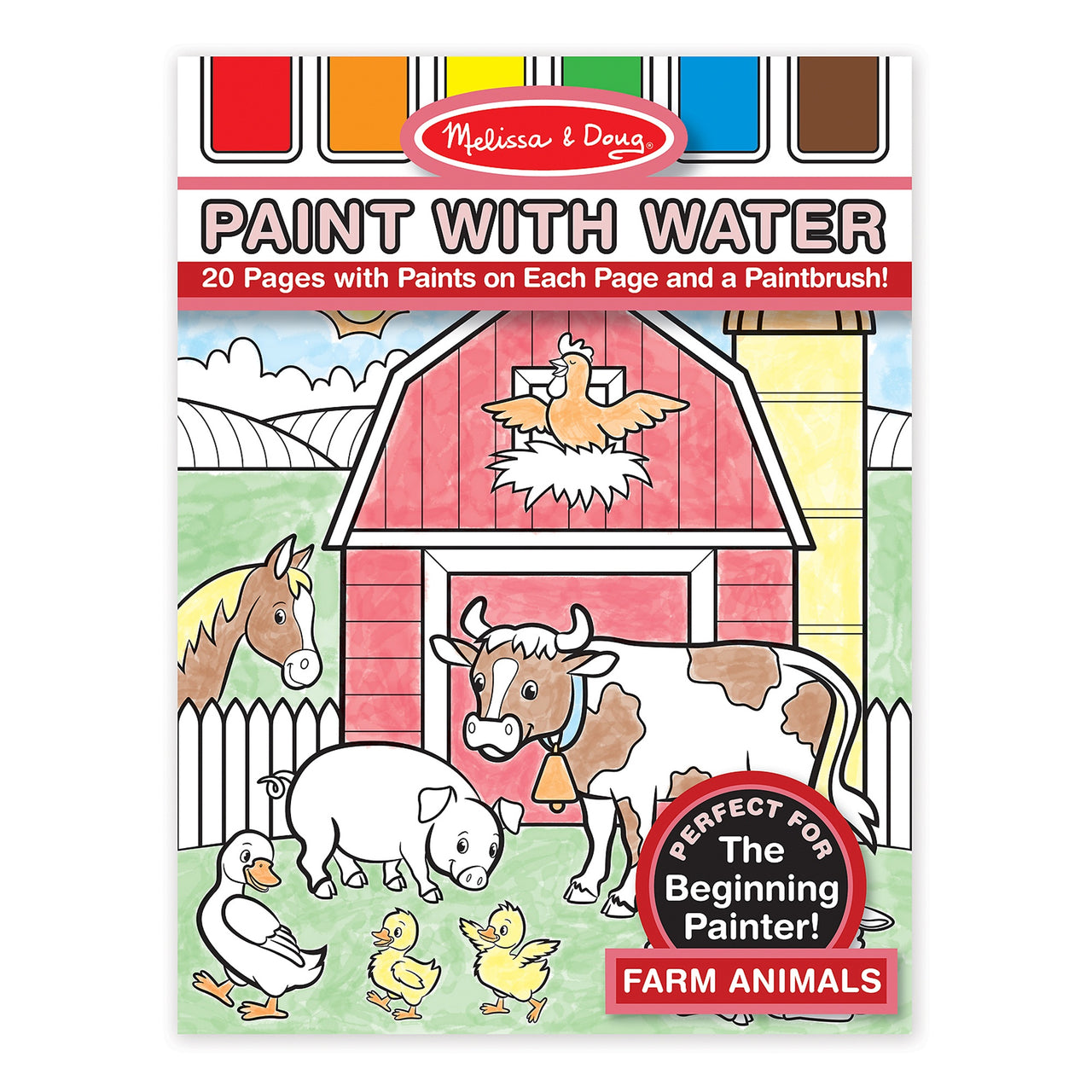 Melissa & Doug Paint with Water Farm Animals Art Pad