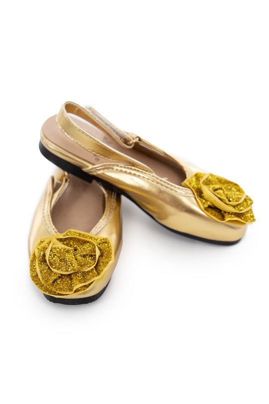 Little Adventures Gold Sparkler Shoes - Main Image