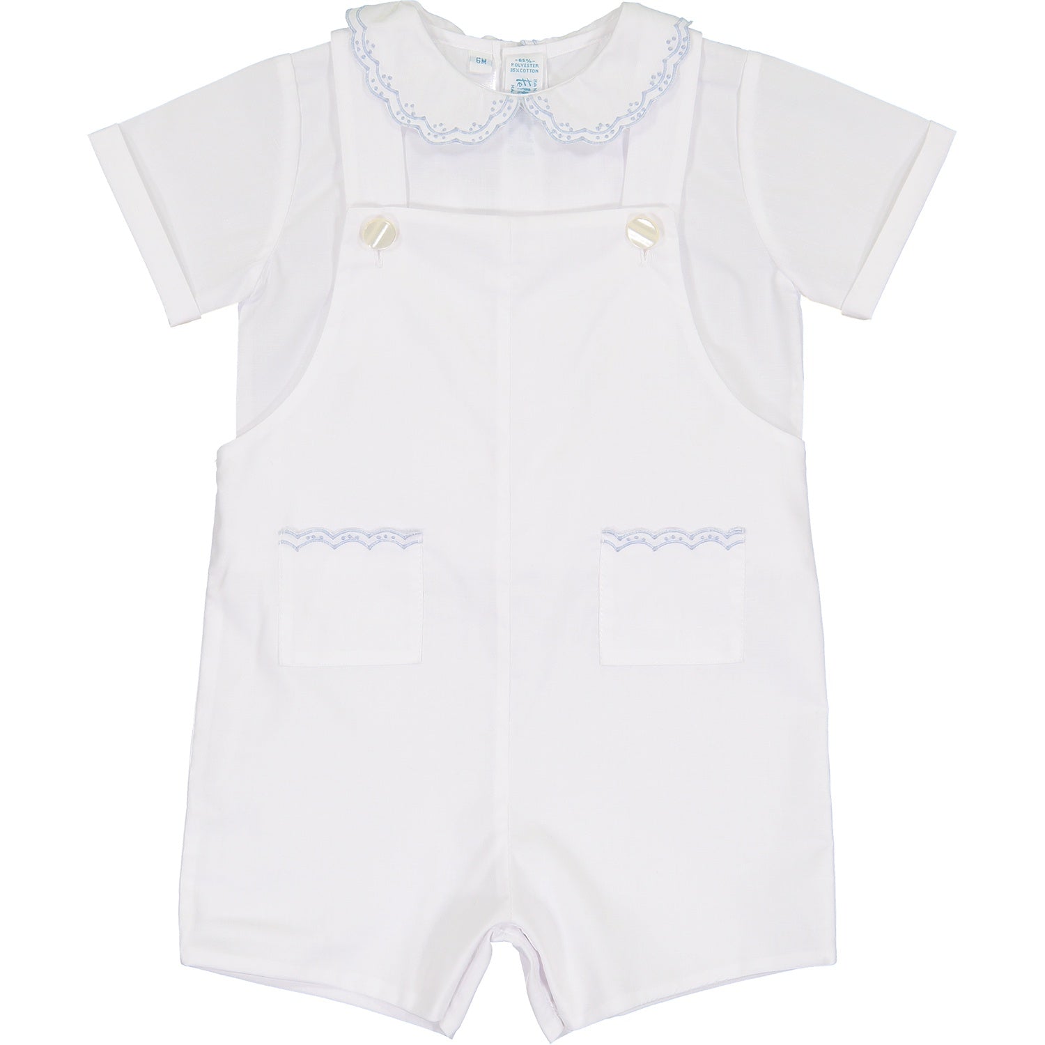 Feltman Brothers Vintage Pocket Shortall White/Blue 23982/97435