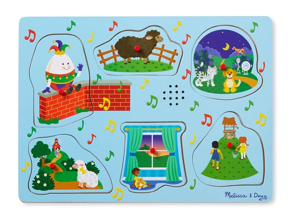 Melissa & Doug Sing-Along Nursery Rhymes Sound Puzzle