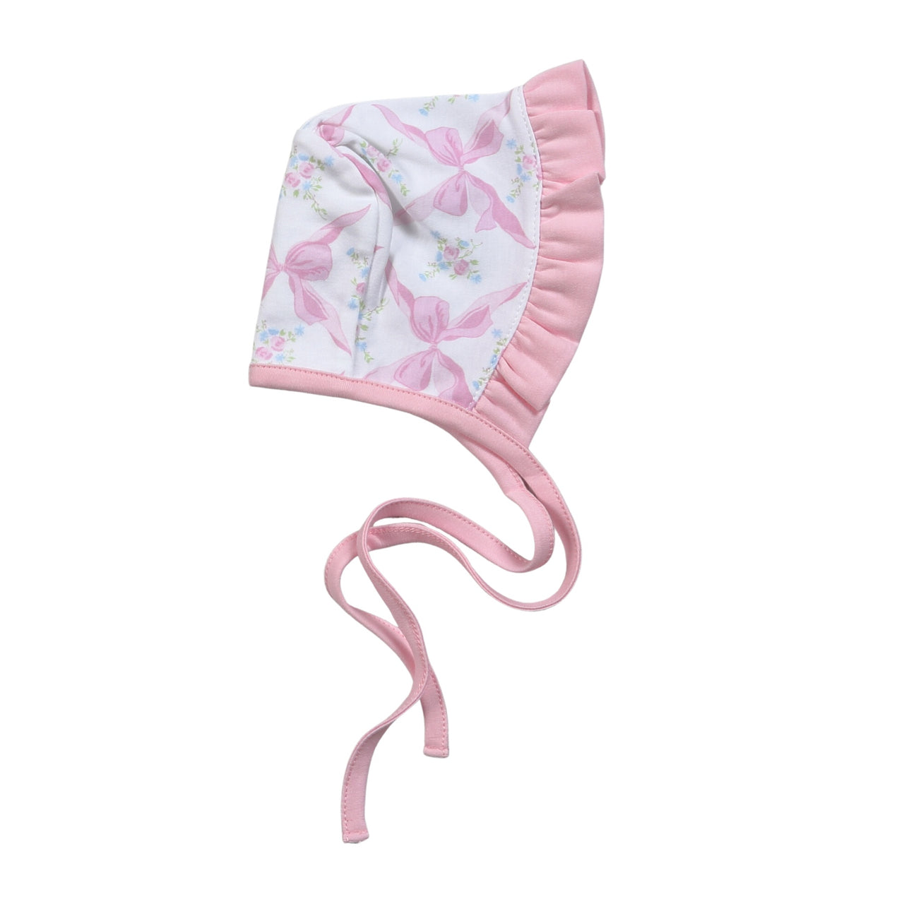 Baby Loren Pink Bows Pima Bonnet Bow-215 5101
