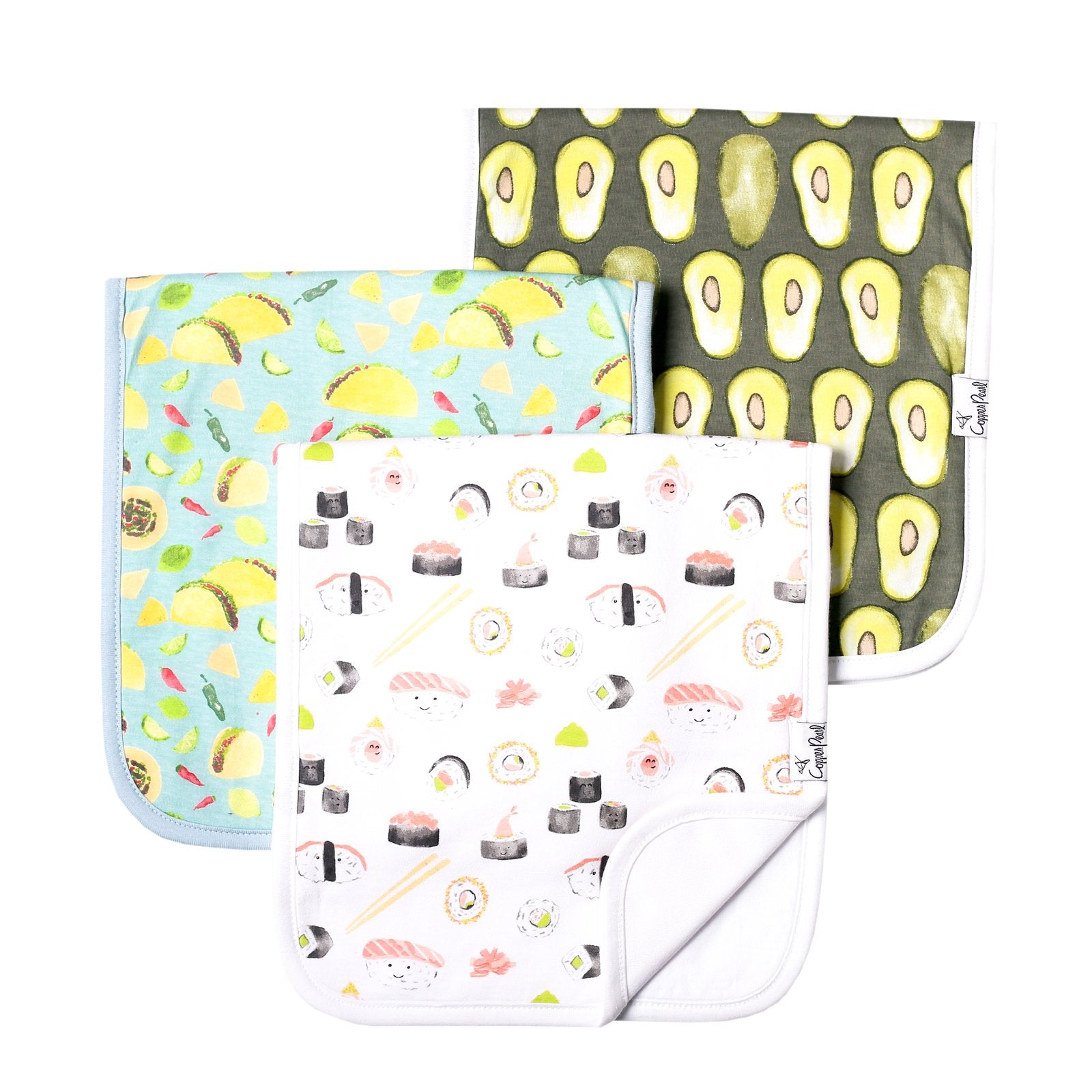 Copper Pearl Premium Burp Cloths