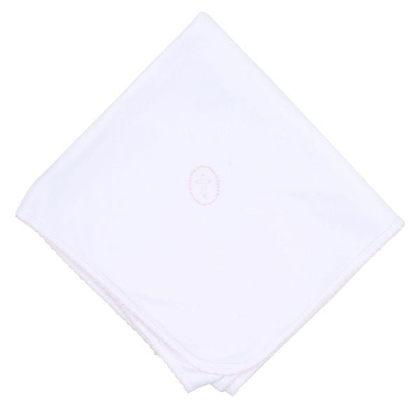 Magnolia Baby Emb Cross Receiving Blanket 1312-52 5102