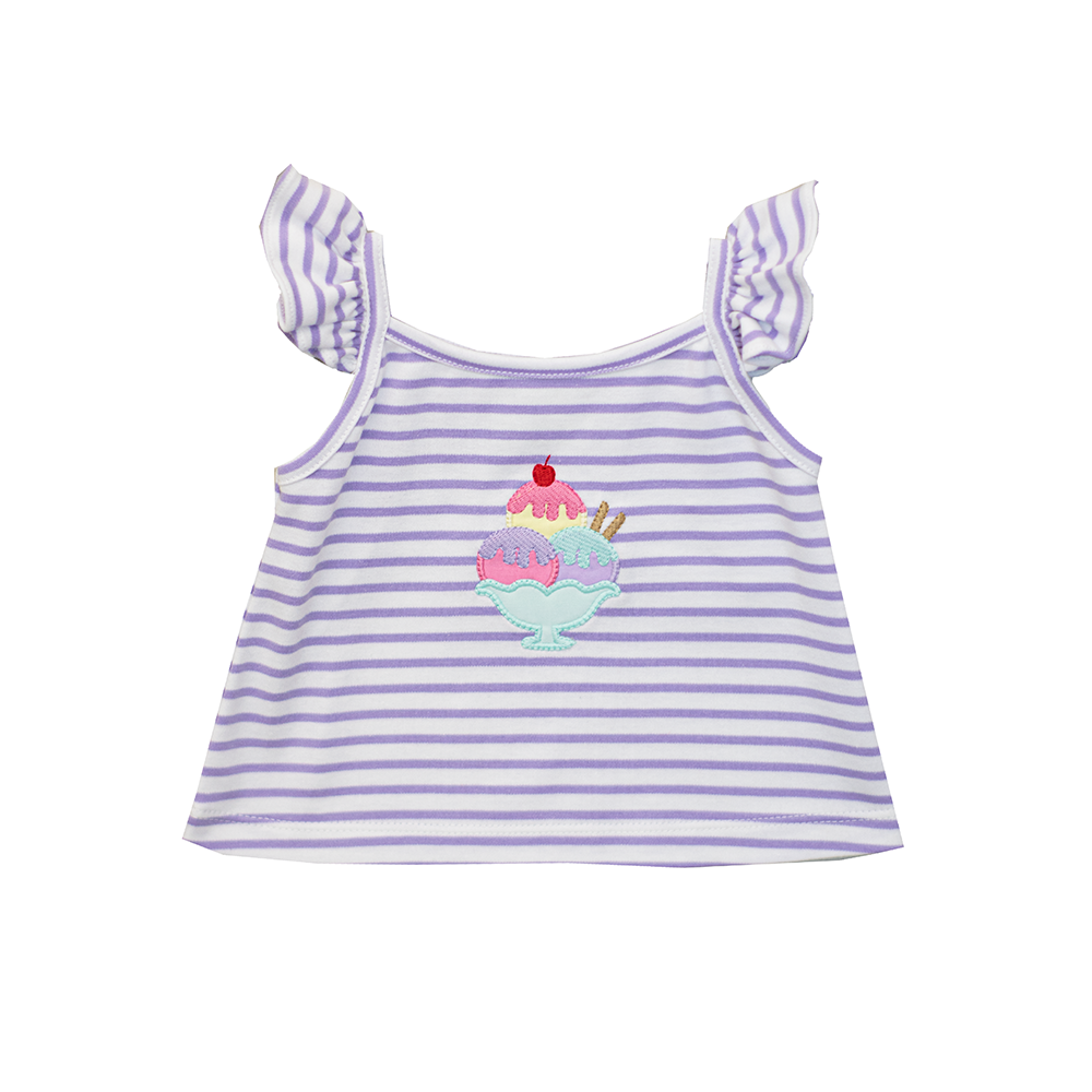 Zuccini Icecream Petunia Blouse lavender TS Knit 5103