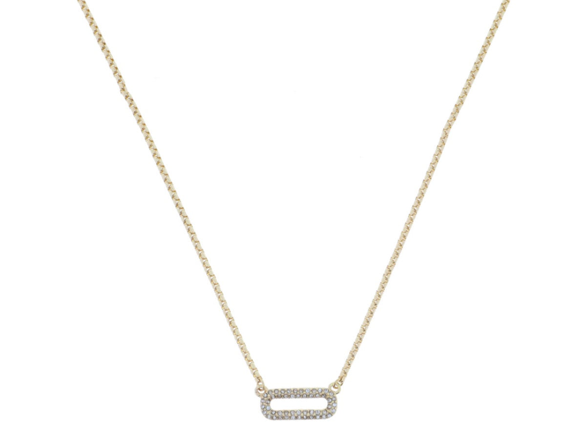 Jane Marie Gold Necklace w/ Crystals