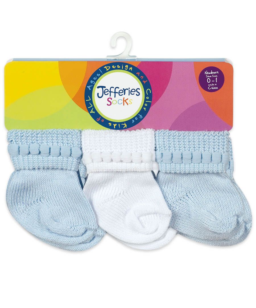 Jefferies Rock-A-Bye Turn Cuff Socks 6 Pair Pack 62130