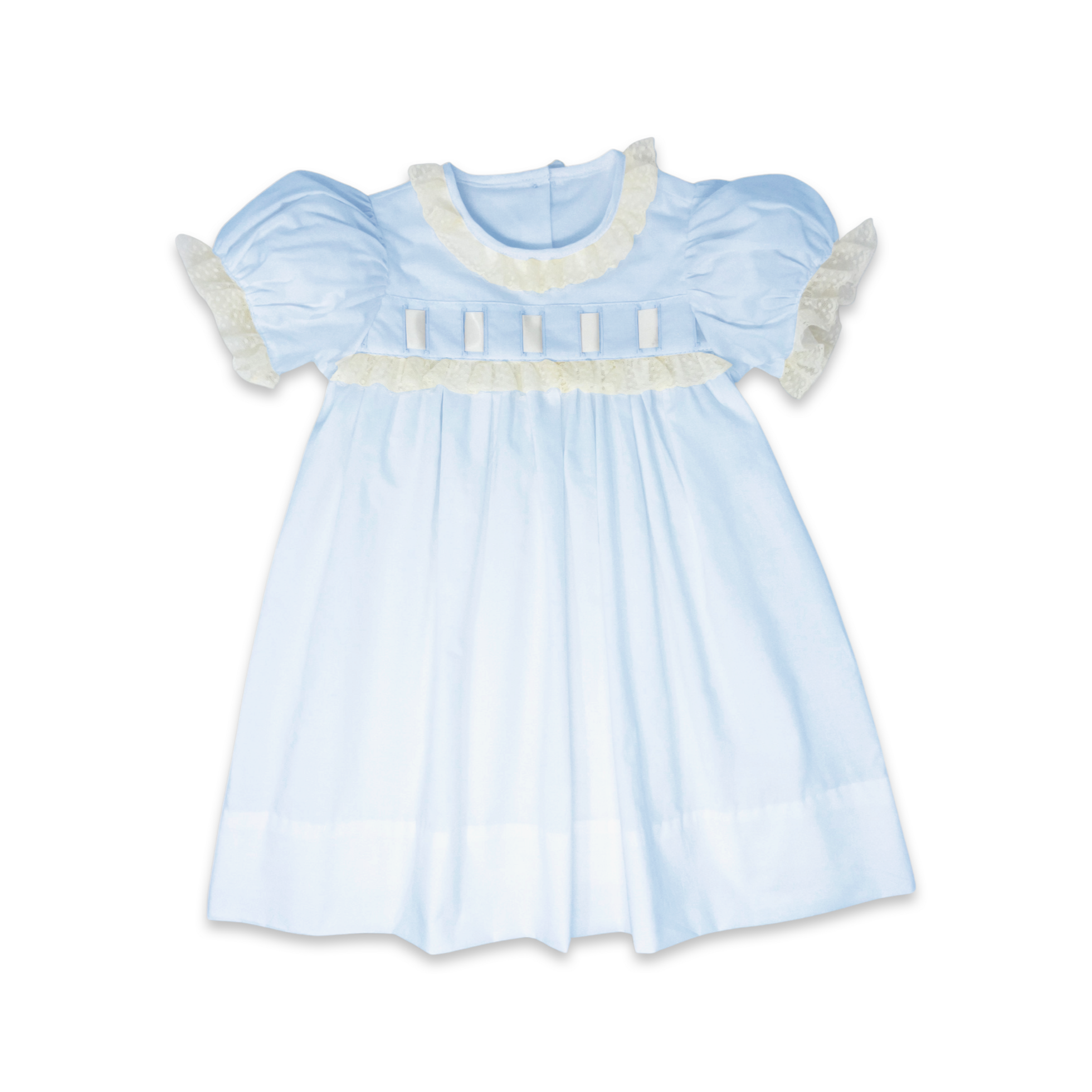Lullaby Set Paris Dress Blessings Blue Batiste J-GDR723BL002 5012