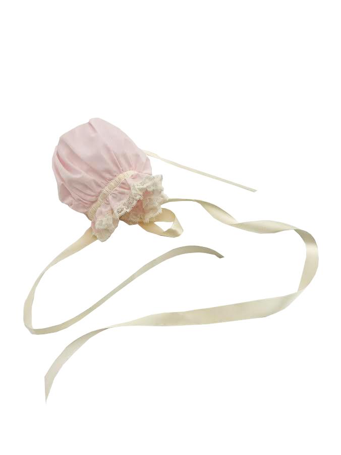 Treasured Memories Bonnet w/Lace & Ribbon 5003