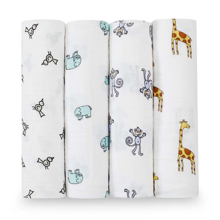 Aden & Anais 4-Pack Classic Muslin Swaddle