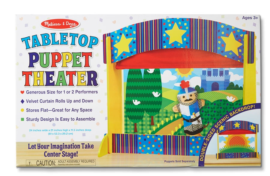 Melissa and doug puppet 2024 theater