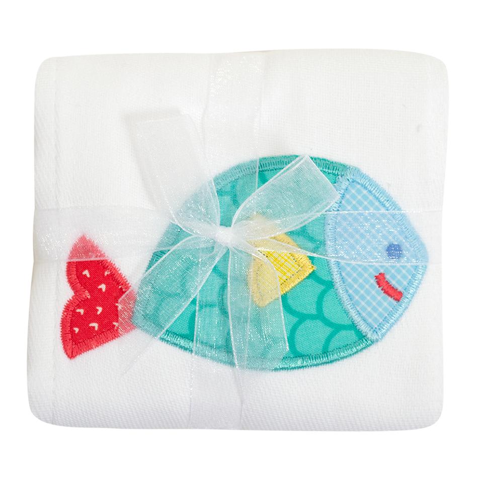 3 Marthas Applique Burp Pad