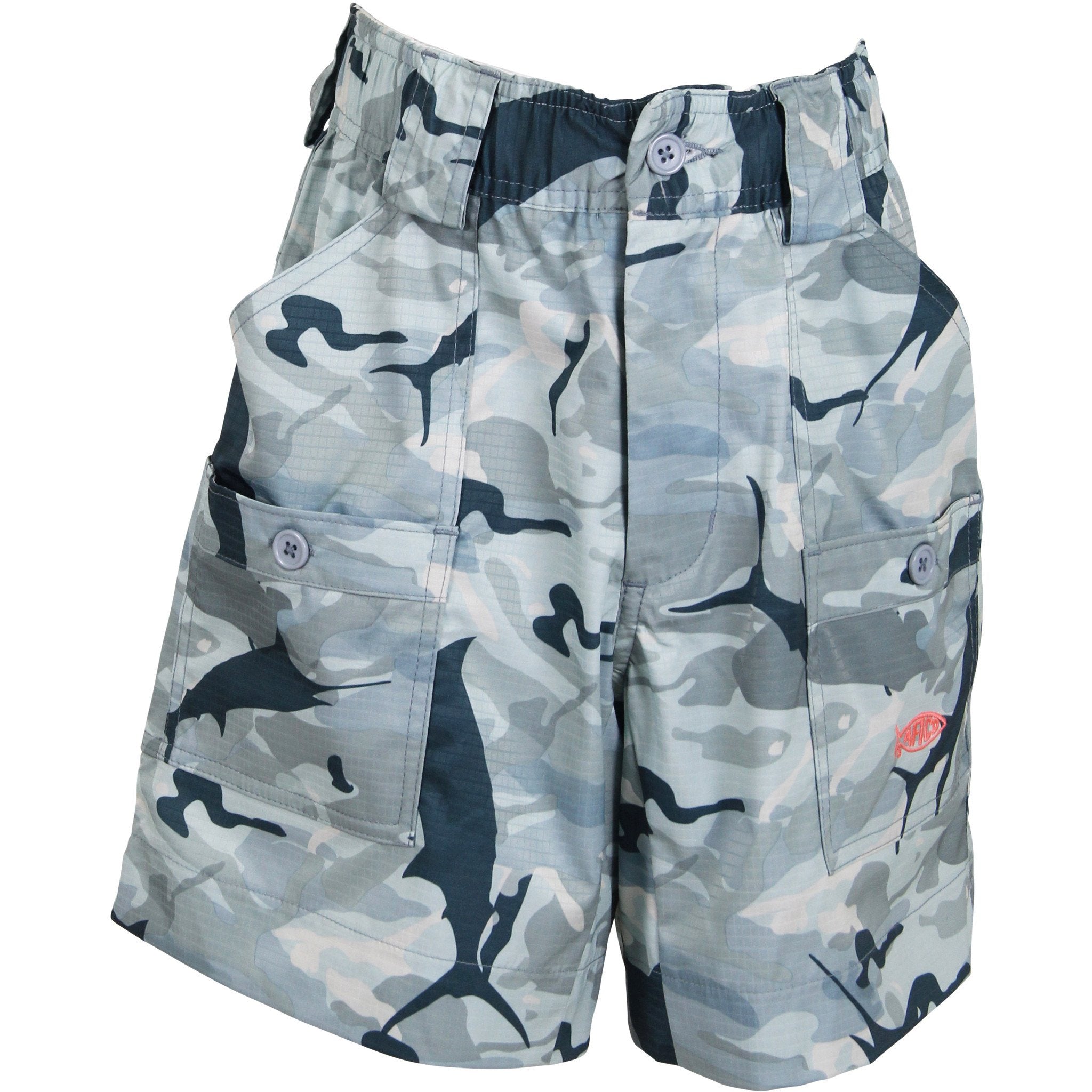 AFTCO Boys Camo Fishing Shorts