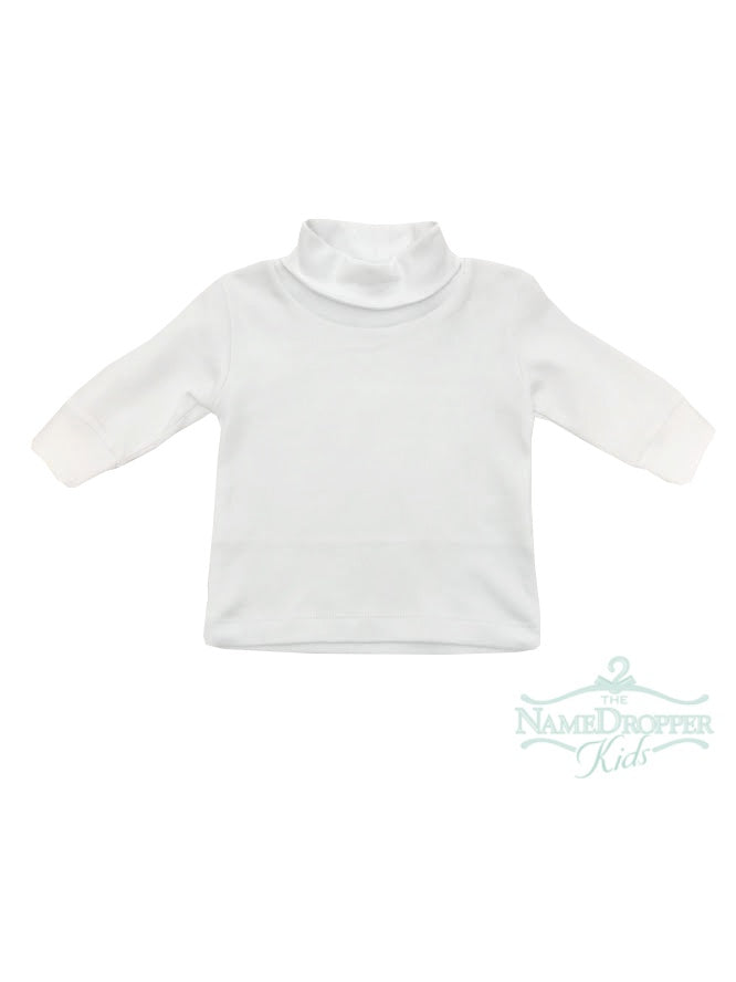 Luigi Interlock Turtleneck Plain #1 White ITS001-01 5207