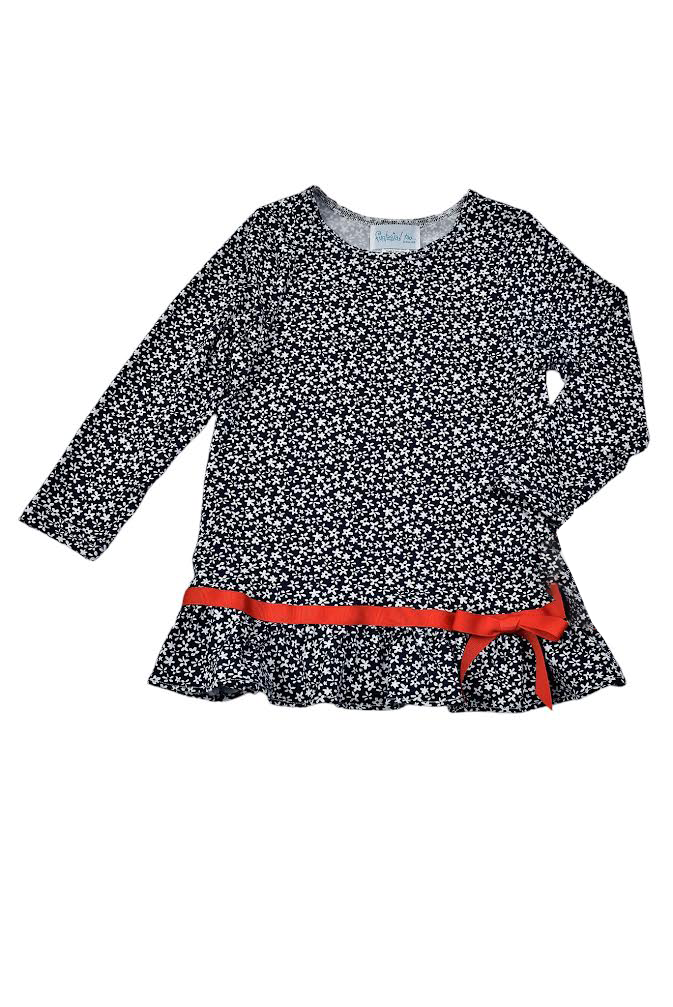 Funtasia Too Navy Floral Baby Doll Top W/Red Leggings 67202/67226 5007