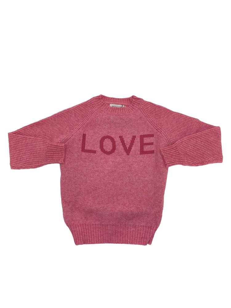 Molly Bracken Pink Love Sweater MMLA147BBN 5008
